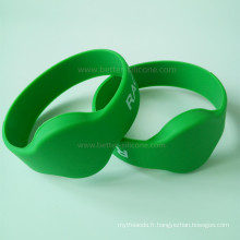 Bracelet en silicone RFID MIFARE pour piscine et parcs aquatiques